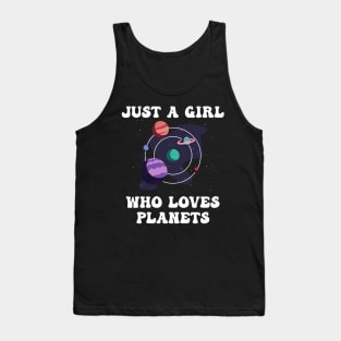 Best Planet Art Girls Kids Solar System Science Outer Space Tank Top